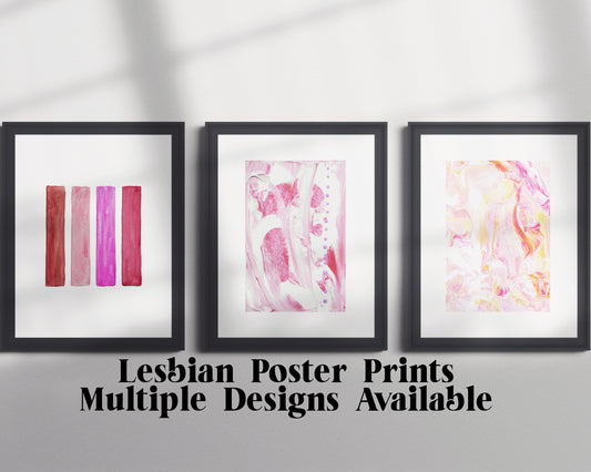 Lesbian Abstract Poster Print