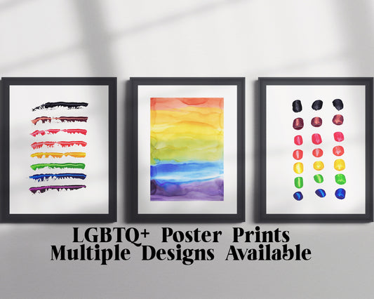 LGBTQ+ Abstract Poster Print