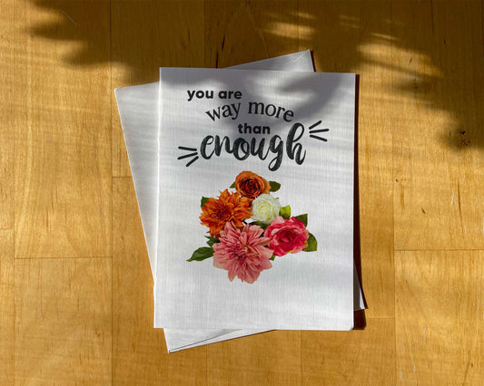 Lesbian Card - You Are Way More Than Enough