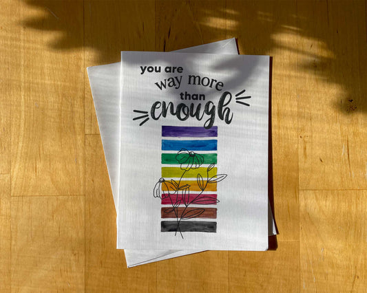 LGBTQ+ Support Card - You are Way More Than Enough