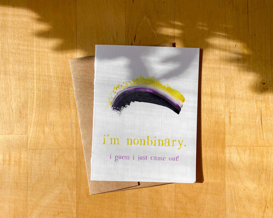 Nonbinary Card - Coming Out